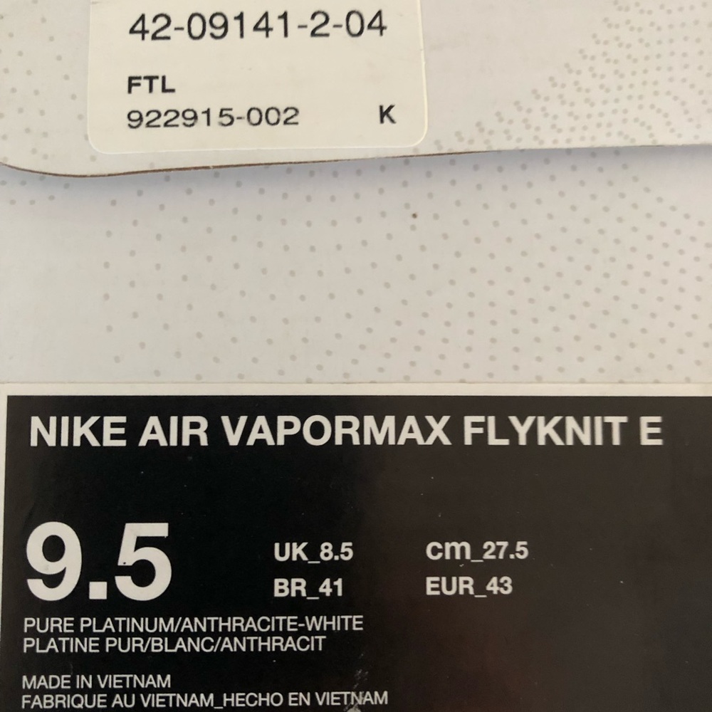 Nike Air Vapormax Flyknit E